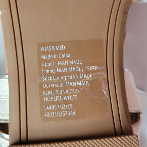 SO Hopeful white gladiator sandals size 8 - Picture 7 of 7